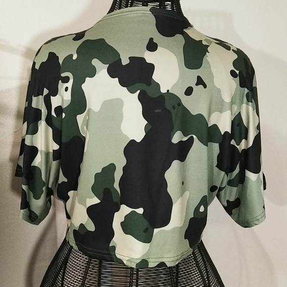 Wide Leg Camouflage Pants Set - Picture 6 of 10